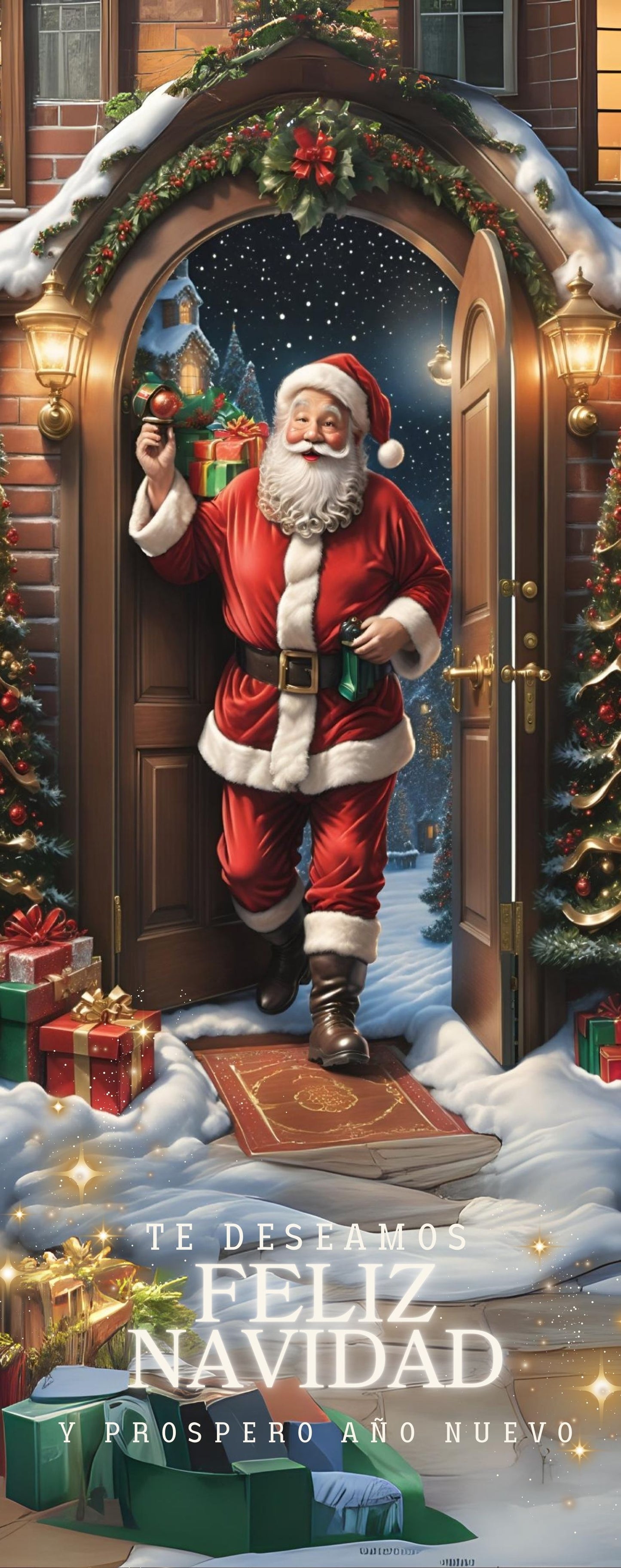 Fundas Navideñas para Puerta - Convierte tu puerta en una postal navideña en cuestión de minutos 🎅✨